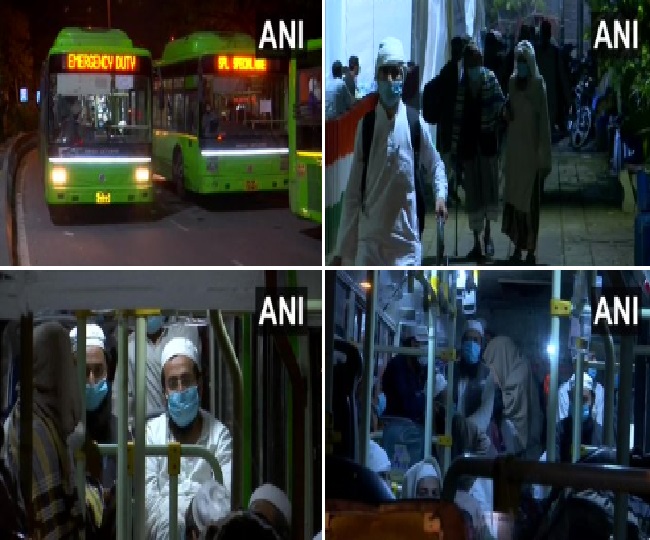 दिल्ली के निजामुद्दीन इलाके से लोगों को चेकअप के लिए अस्पताल भेजा गया