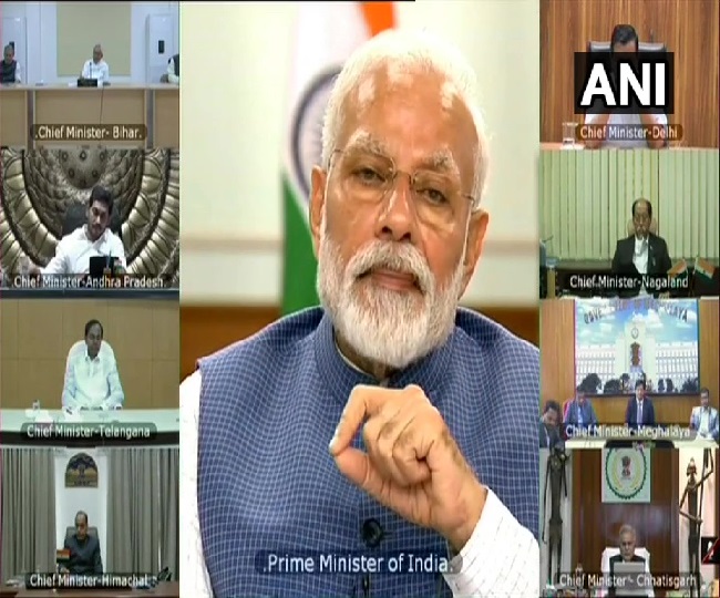 प्रधान मंत्री नरेंद्र मोदी ने राज्य के मुख्यमंत्रियों के साथ की बैठक