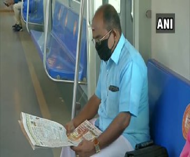 चेन्नई में मेट्रो सेवाएं फिर से शुरू