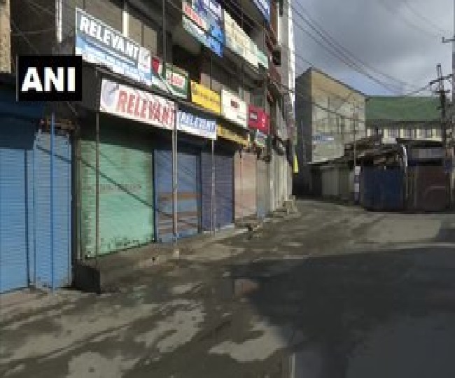 जम्मू-कश्मीर में लॉकडाउन के 17 वें दिन भी सभी दुकानें बंद