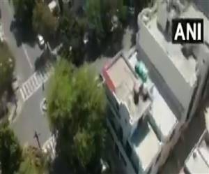 दिल्ली पुलिस द्वारा निगरानी के लिए ड्रोन का उपयोग किया गया