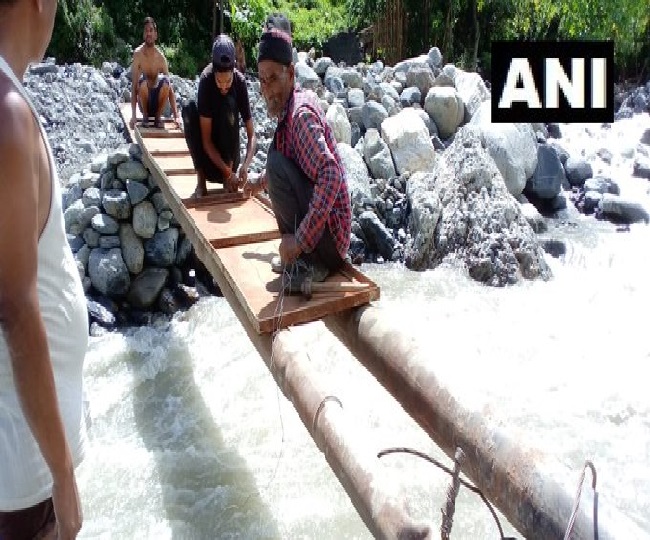 उत्तराखंड में गांव को जोड़ने लिए हो रहा पुलों का निर्माण
