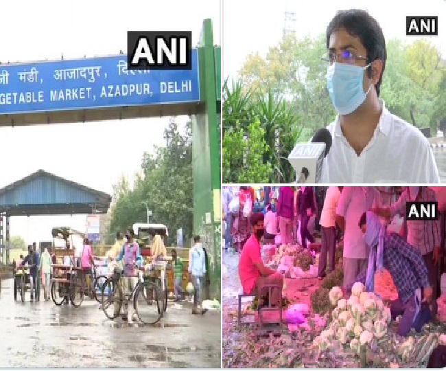 आजादपुर सब्जी मंडी में भरपुर सब्जियां और फल