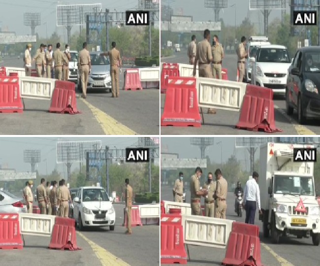 DND फ्लाईवे पर पुलिस ने चेक किया पहचान पत्र