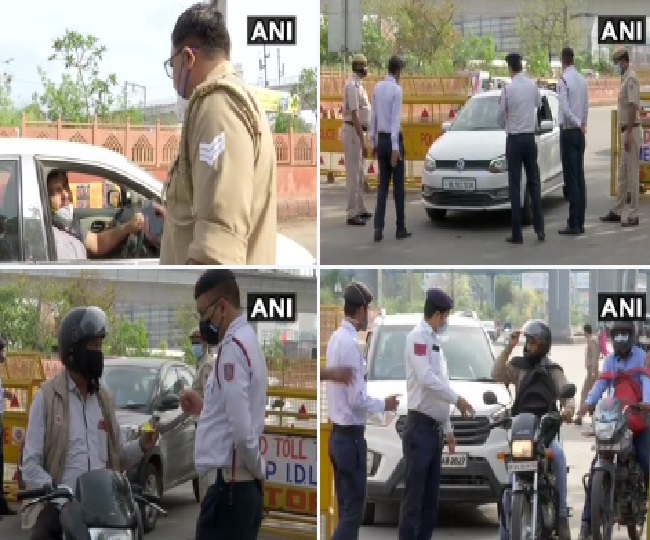 आनंद विहार के पास हुई अलर्ट हुई पुलिस