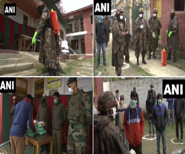 भारतीय सेना के जवानों ने बारामूला में जरूरतमंदों को बांटा खाना