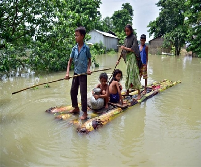 असम में भारी बारिश और बाढ़ का कहर