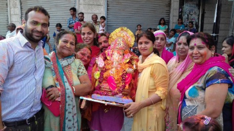 श्री गणेश विसर्जन किया