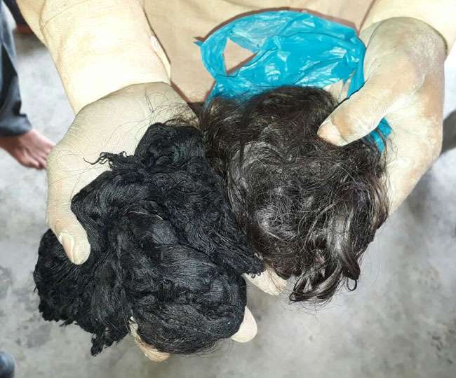 घर का काम निपटा रही थी महिला, कट गर्इ चोटी