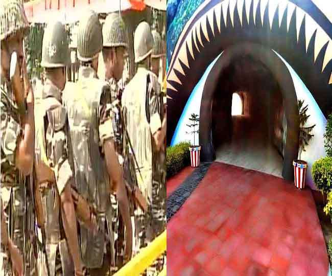 सर्च में खुलासे : गुफा से साध्वियों के कमरे तक मिला गुप्त रास्ता, भारी हथियार होने के संकेत