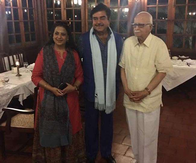 आडवाणी व शॉटगन में हुई मुलाकात, राष्ट्रपति चुनाव को लेकर हुई बात
