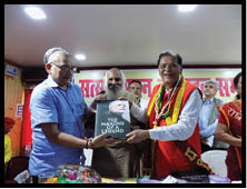 हरिहरनाथ मंदिर के सत्संग भवन का हुआ उद्घाटन