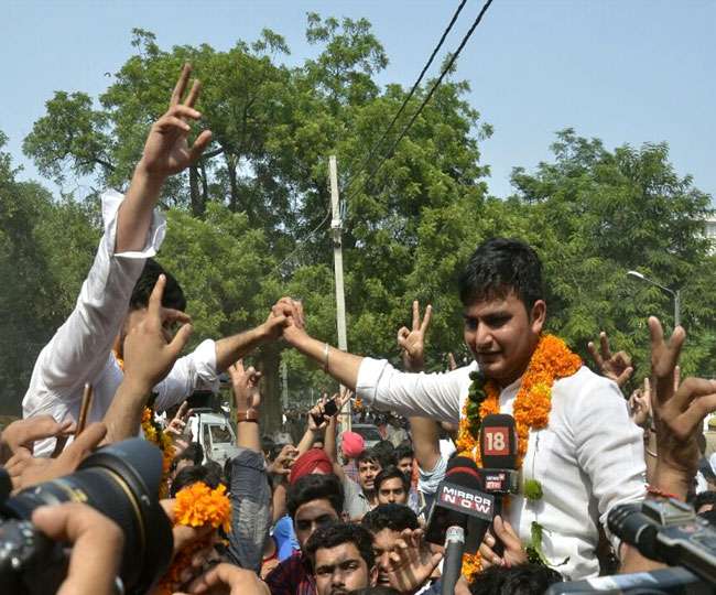 DUSU Election Result: अध्यक्ष पद पर NSUI का कब्जा, ABVP को झटका