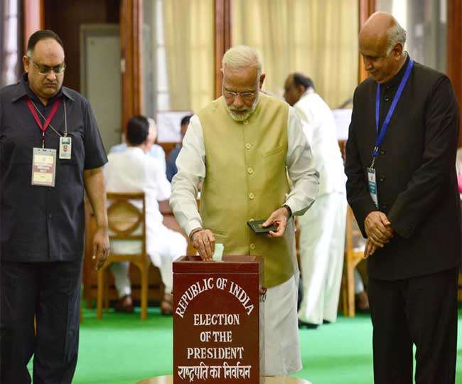 राष्ट्रपति चुनाव के लिए वोटिंग खत्म, 20 जुलाई को आएगा परिणाम