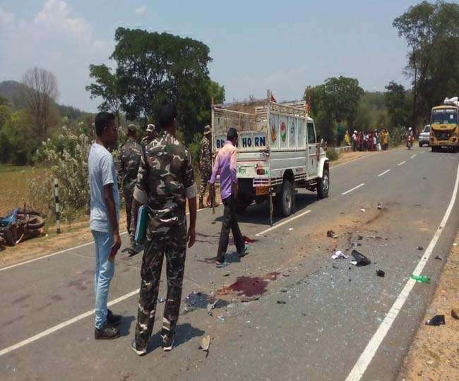 बस ने मोटरसाइकिल सवार युवक - युवती को कुचला, दोनों की मौके पर मौत