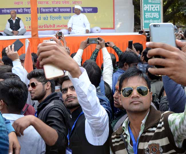 तस्वीरों में देखें-फिर आंदोलन की राह पर अन्ना हजारे