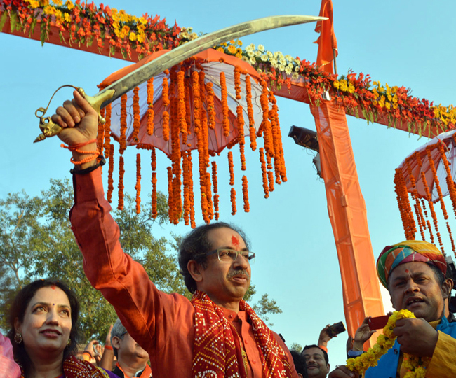 तस्वीरों में देखें-शिवसैनिकों से आच्छादित अयोध्या