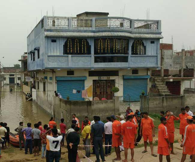 तस्वीरों में देखें-यूपी के पूर्वांचल में नेपाल से आई बाढ़ का खतरा