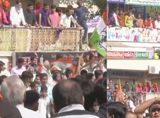 गुजरात चुनाव: पीएम मोदी ने लाइन में लगकर डाला वोट