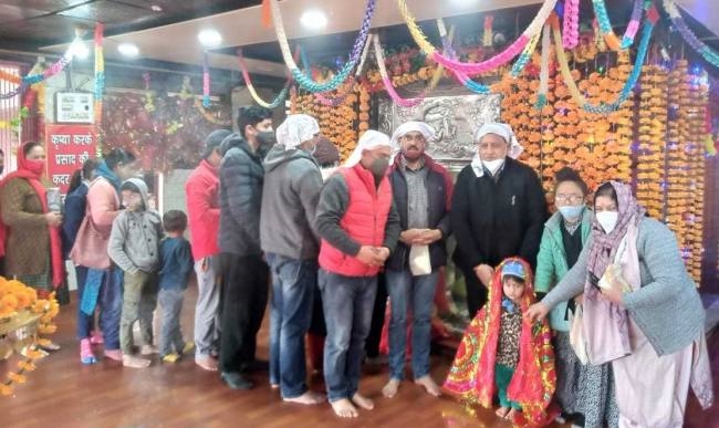 नववर्ष पर मां भलेई के दरबार पहुंचे 700 भक्त