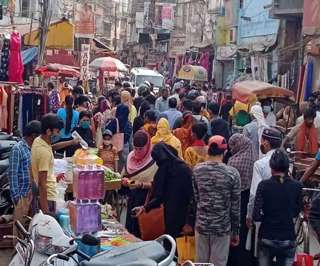 Bhagalpur coronavirus news update: बाजार में खूब बिका कोरोना, न प्रशासन, न पुलिस, दिखी तो सिर्फ भीड़