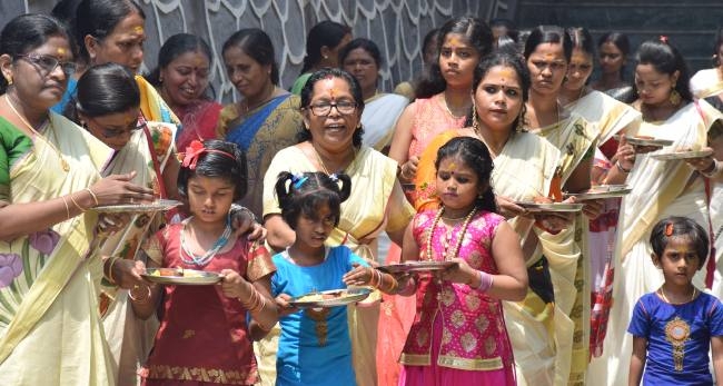 अयप्पा मंदिर में दिखा श्रद्धा व आस्था का संगम