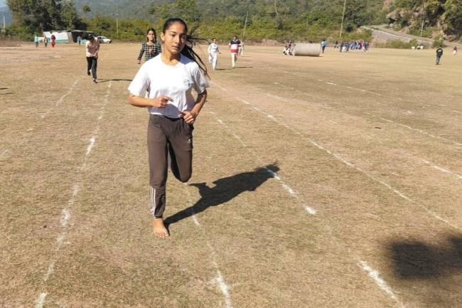 डिस्कस थ्रो में शाहिना अख्तर रही पहले स्थान पर