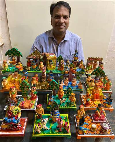 दक्षिण भारत और सिंगापुर के घरों में सजेगी वाराणसी में बनी कृष्ण लीला की अनोखी झांकी
