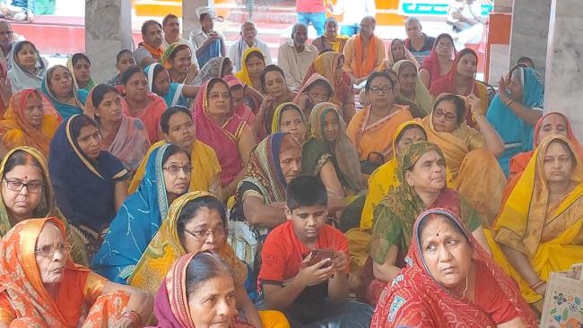सात दिवसीय भागवत कथा के समापन पर हुआ विशाल भंडारा