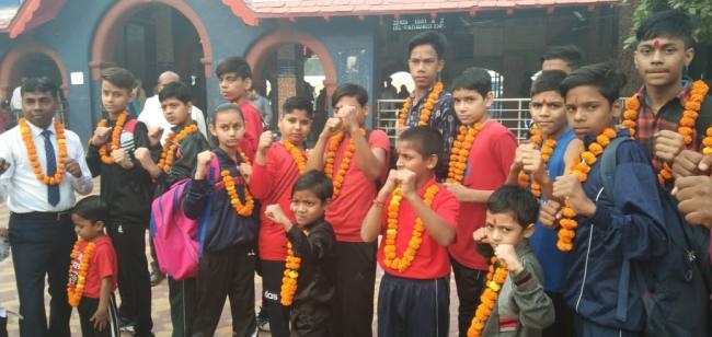 राष्ट्र स्तरीय प्रतियोगिता में भाग लेने करनाल की टीम राजस्थान रवाना