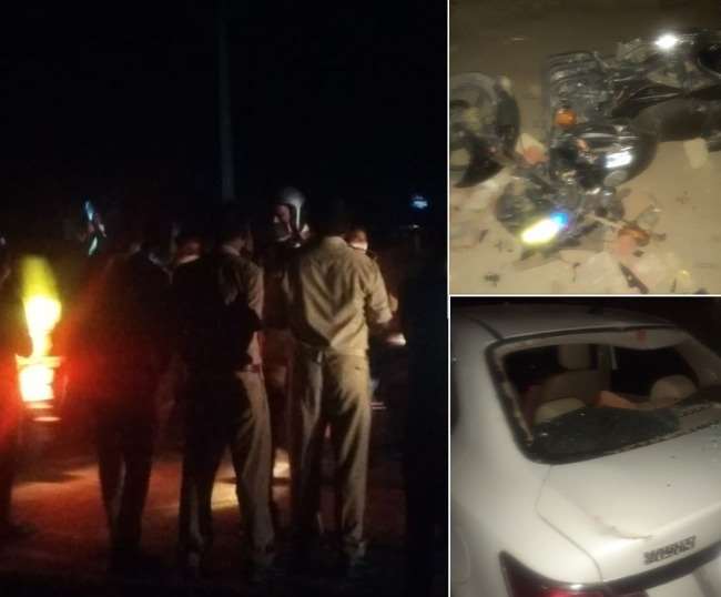 सीतापुर में पुलिस चौकी पर हमला, चौकी प्रभारी और डायल-112 के वाहनों में की तोड़फोड़