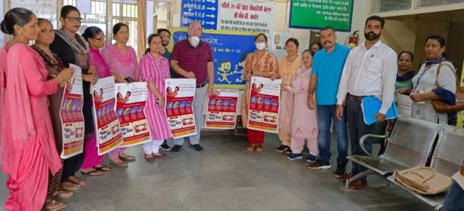 सीएचसी ममदोट में डायरिया कंट्रोल के लिए पंद्रवाड़े का हुआ आगाज
