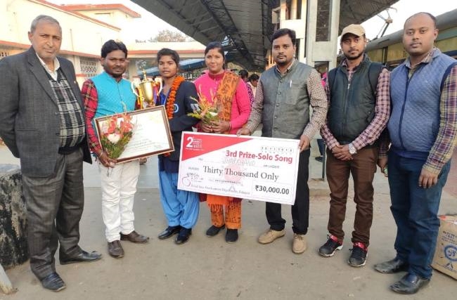 राष्ट्रीय गायन प्रतियोगिता में अनीपा को तीसरा स्थान