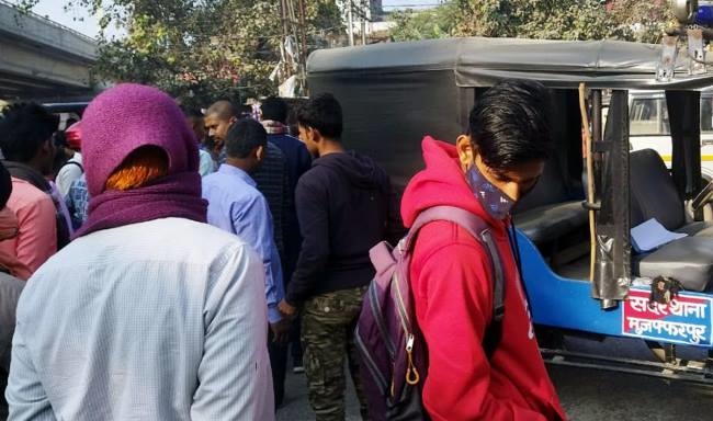 भगवानपुर में ट्रक ने दो मजदूरों को रौंदा, एक की मौत