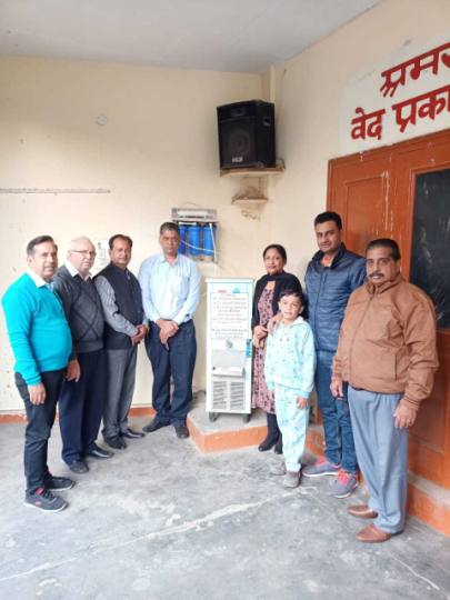 मां की याद में शहीदी पार्क में लगवाया वाटर कूलर और आरओ