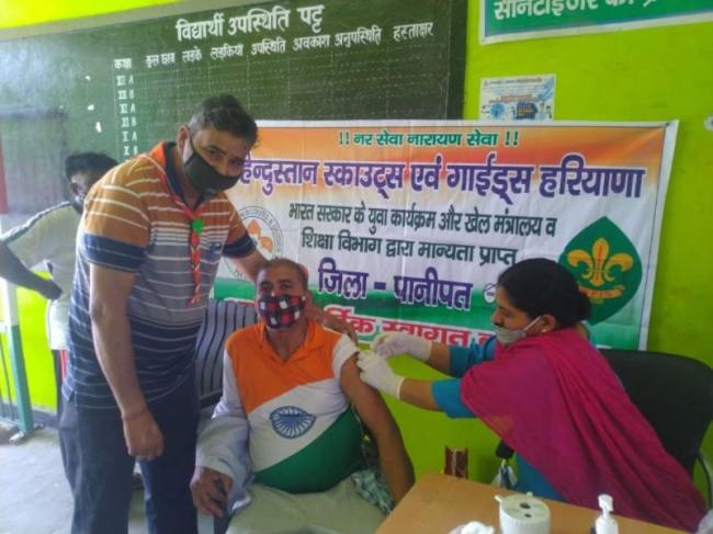 छाजपुर कलां के सरकारी स्कूल में लगी दूसरी डोज