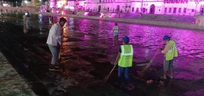 700 कर्मियों ने सात दिन में चमका दी अयोध्या