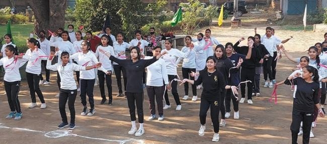 एरोबिक्स व्यायाम शिविर का हुआ समापन