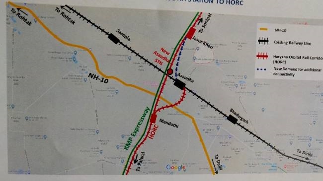 पलवल-सोनीपत आर्बिटल रेल कारिडोर के निर्माण की प्रक्रिया तेज