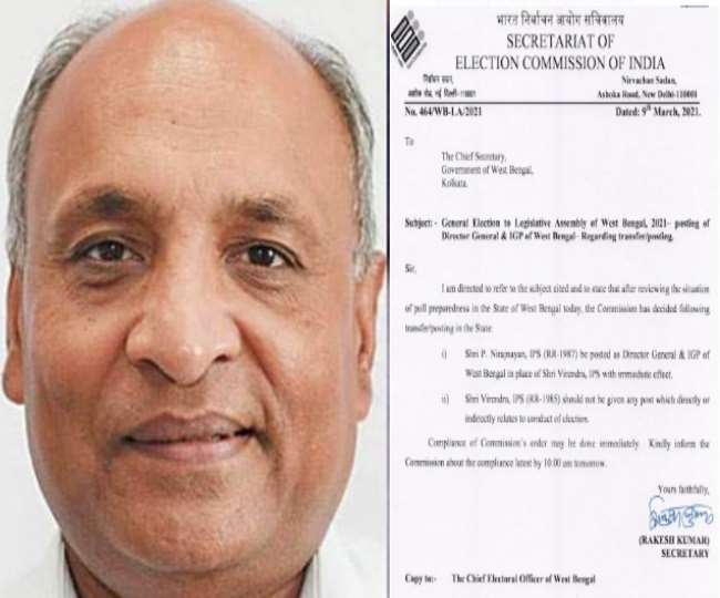 विधानसभा चुनाव से पहले चुनाव आयोग ने बंगाल के डीजीपी पद से वीरेंद्र को हटाया, जानें क्यों हुई ये कार्रवाई
