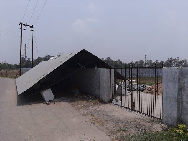 अंत्येष्टि स्थल पुनर्निर्माण में भी भ्रष्टाचार का घुन
