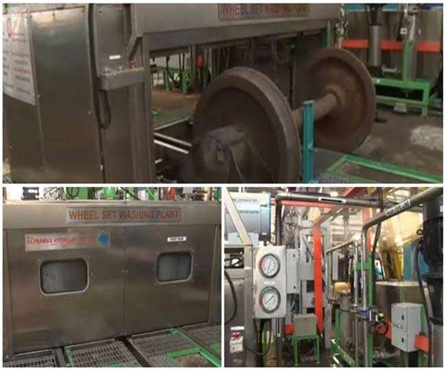 IRCTC, Indian Railways : सुरक्षित रेल यात्रा के लिए रेलवे लगा रही व्हील सेट वाशिंग प्लांट