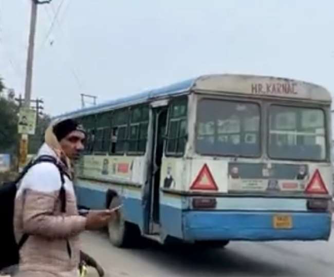 करनाल में हादसा, रोडवेज बस की चपेट में आने से एक व्यक्ति की मौत