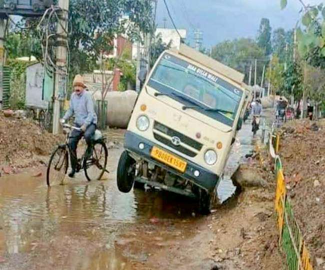 पंजाब चुनाव 2022ः जालंधर पश्चिमी विधानसभा क्षेत्र में विकास के दावे को मुंह चिढ़ा रहा सीवरेज का पानी