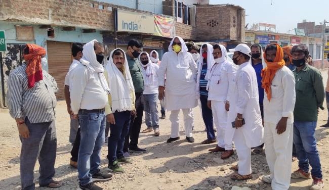 कैबिनेट मंत्री के निर्देश पर सड़क निर्माण की कवायद शुरू