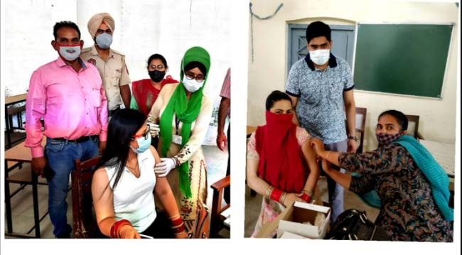 करतारपुर में 700 लोगों को लगी वैक्सीन