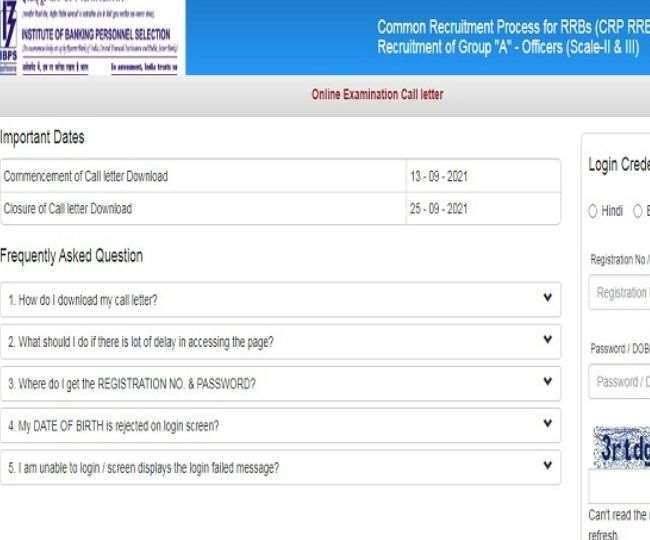 IBPS RRB Admit Card 2021: ऑफिसर्स स्केल 2 और 3 के लिए परीक्षा के एडमिट कार्ड ibps.in पर जारी, ऐसे करें डाउनलोड