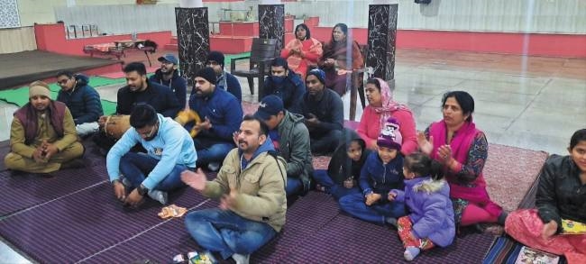 खाटू धाम मंदिर में में किया
श्याम प्रभु का संकीर्तन
