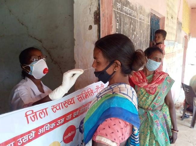 बेड़ो में 233 लोगों की हुई कोरोना जाच, सात निकले संक्रमित