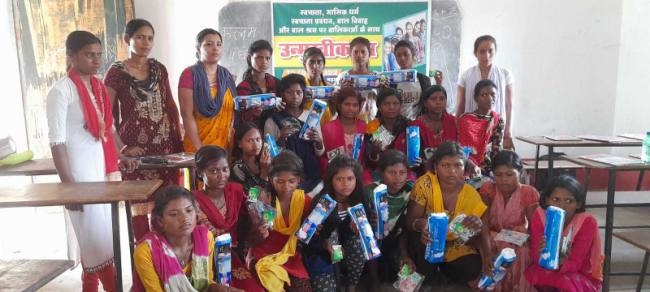 बड़ीबाग गांव में चलाया गया स्वच्छता अभियान